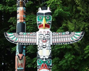 Totem pole Native Indian Vancouver