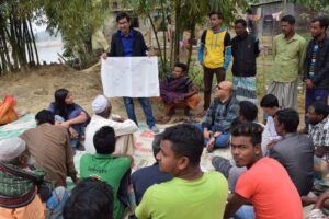 River meetings nodi boithak civil society voluntary community river management sand mining